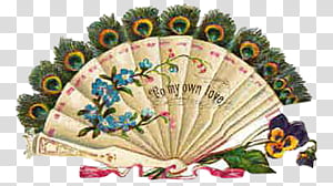 Vintage Fan s, multicolored floral hand fan artwork transparent background PNG clipart thumbnail