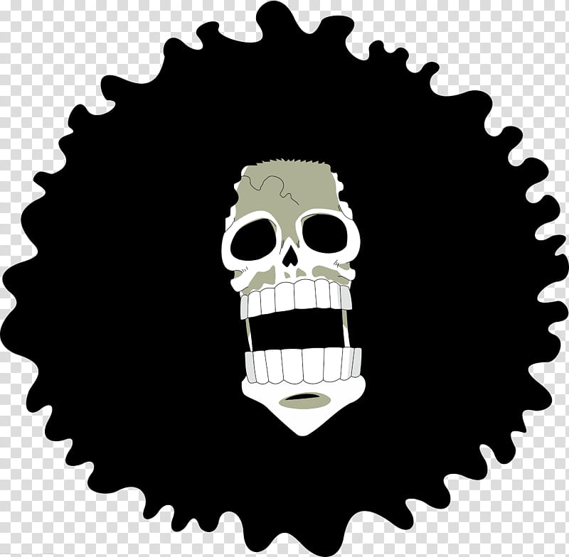 Brook in skull and hair OP transparent background PNG clipart