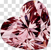 Diamonds Gems, pink heart gemstone transparent background PNG clipart