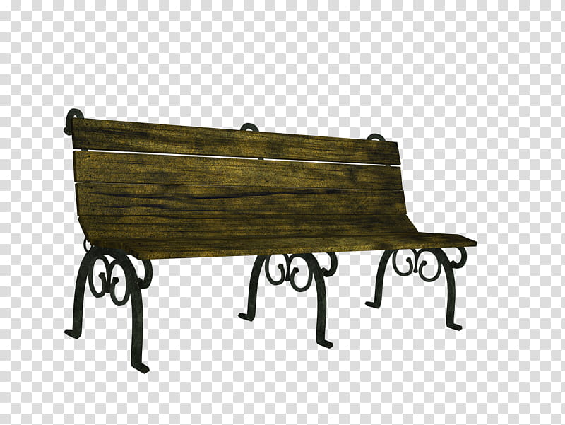 brown metal base brown wooden bench transparent background PNG clipart