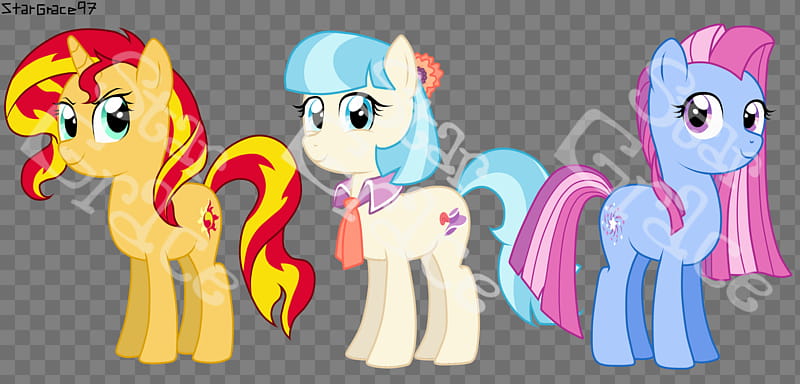 Some Ponies transparent background PNG clipart