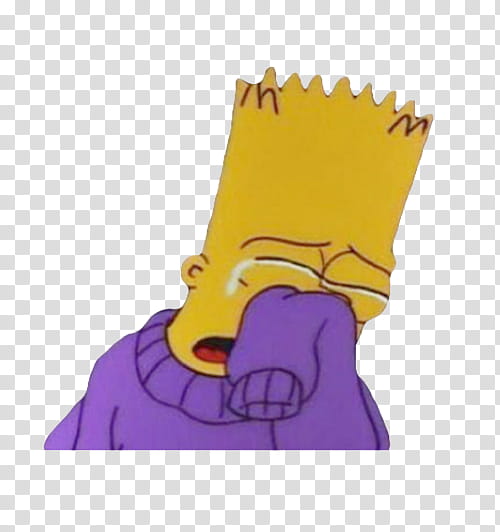 Cartoons, crying Bart Simpsons transparent background PNG clipart ...