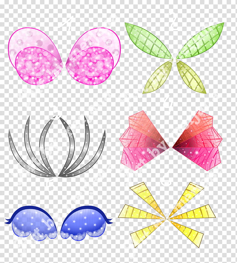 Close Winx Adoptables MG wings  transparent background PNG clipart