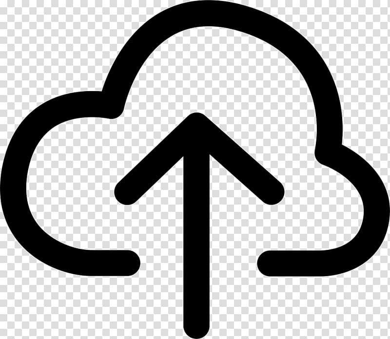 Cloud Computing Icon, Upload, Arrow, Cloud Storage, Share Icon, Data Storage, Line, Symbol transparent background PNG clipart