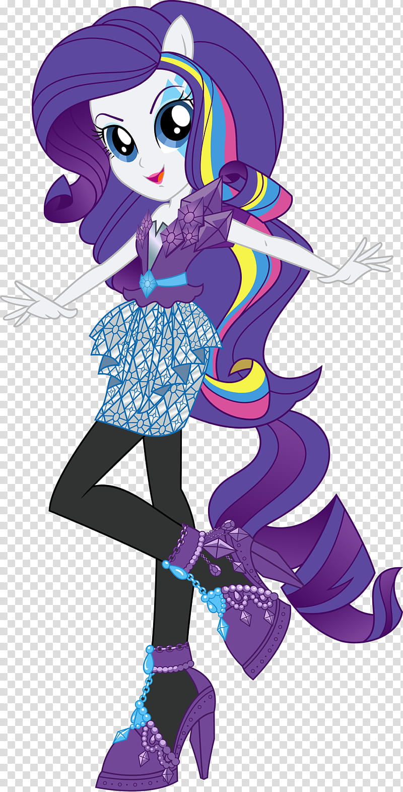Rainbow Rocks Rarity UPDATE V, female anime character illustration transparent background PNG clipart