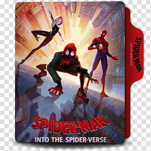 Spider Man Into the Spider Verse  Folder, Spider-Man Into the Spider-Verse v transparent background PNG clipart