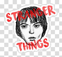 Stranger Things Stickers , stranger things illustration transparent background PNG clipart