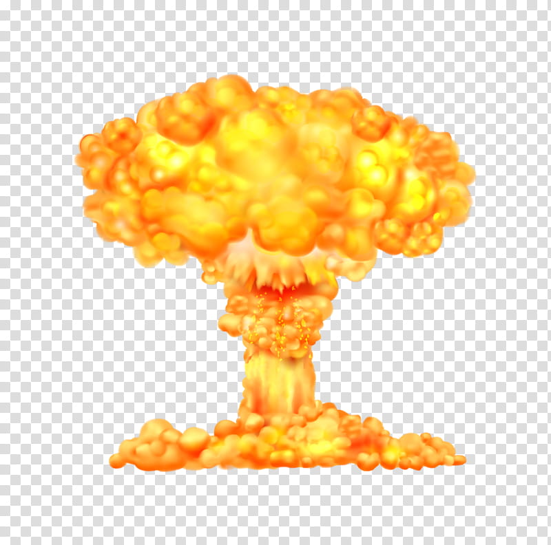 Mushroom Cloud, Atomic Bombings Of Hiroshima And Nagasaki, Explosion, Nuclear Explosion, Nuclear Weapon, Fire, Orange transparent background PNG clipart