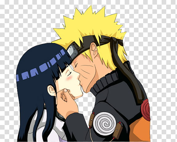 render Naruto, Naruto kissing woman transparent background PNG clipart