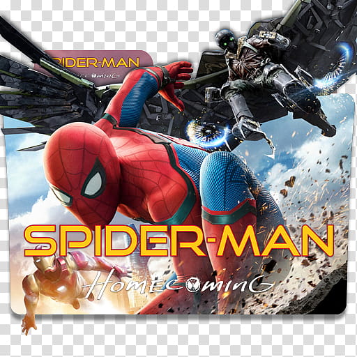 Spider Man Homecoming  Folder Icon v, SpiderManHomecoming_v transparent background PNG clipart