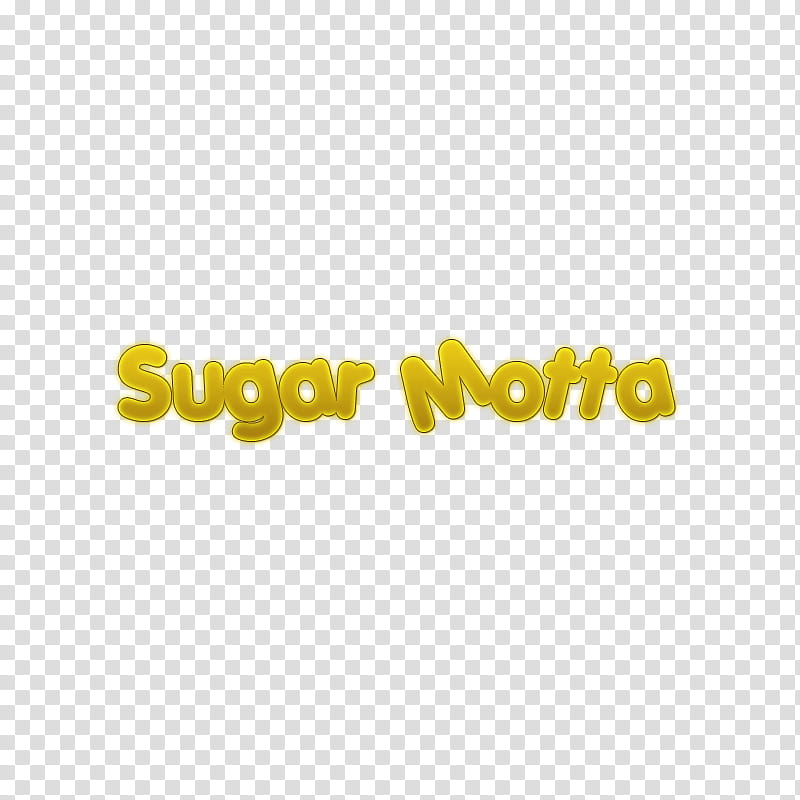 nombres personajes glee, yellow sugar motta text transparent background PNG clipart