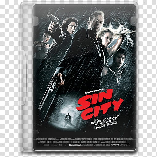 Movie Icon , Sin City, Sin City DVD case transparent background PNG clipart