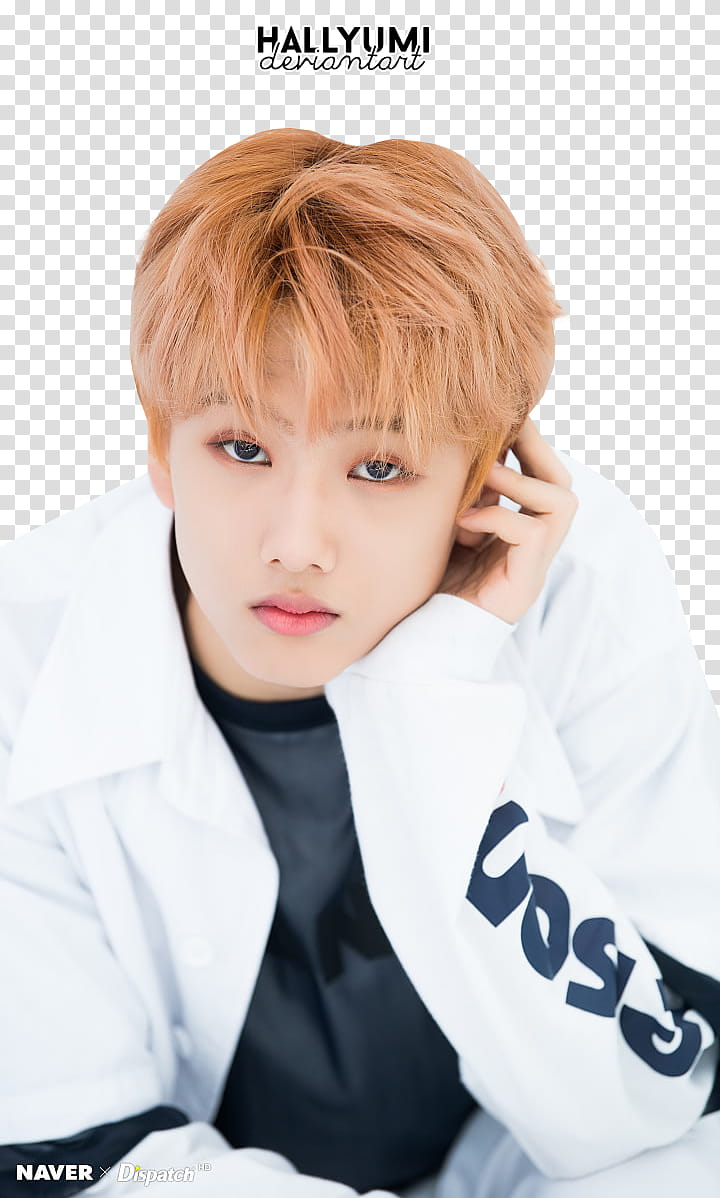 Jisung WE GO UP, man wearing white jacket transparent background PNG clipart