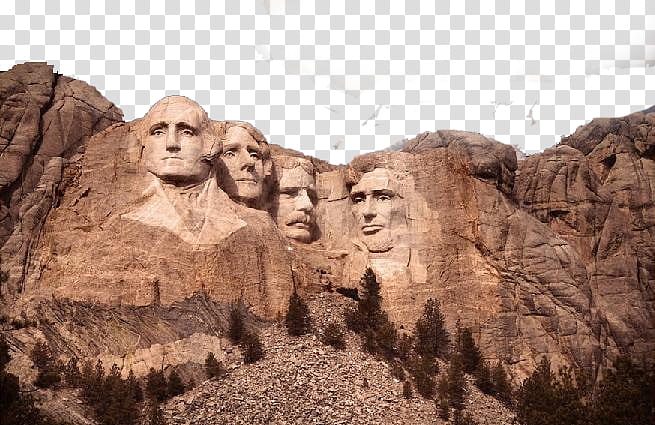 Mount Rushmore transparent background PNG clipart