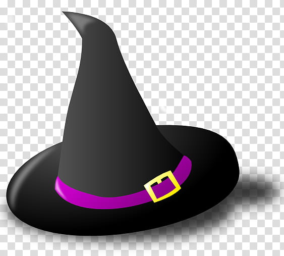 Halloween, black and purple witch hat transparent background PNG clipart