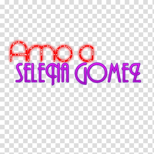Texto Amo a Selena Gomez transparent background PNG clipart