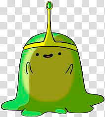 green and yellow Adventure Time character transparent background PNG clipart