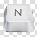 Keyboard Buttons, N keyboard key transparent background PNG clipart