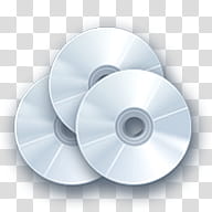 WMP  Resources, three disk icon close-up transparent background PNG clipart