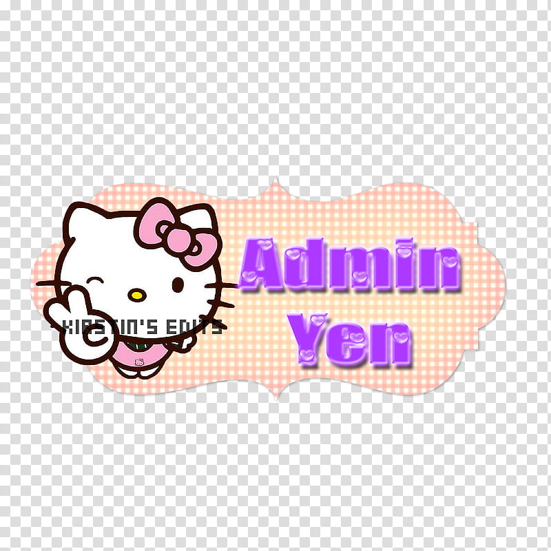 Hello Kitty Logo for Ayen transparent background PNG clipart