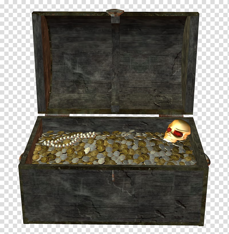 Treasure Chests, gray chest box transparent background PNG clipart