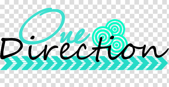 text One Direction, teal and black One Direction text transparent background PNG clipart