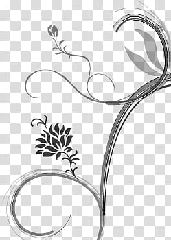Lamoure Brushes , grey flowering vine illustration transparent background PNG clipart