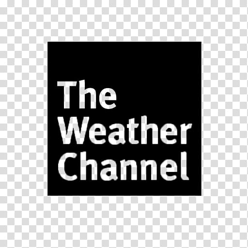TV Channel icons pack, the weather channel black transparent background PNG clipart
