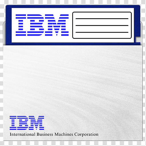 Diskette , IBM logo transparent background PNG clipart