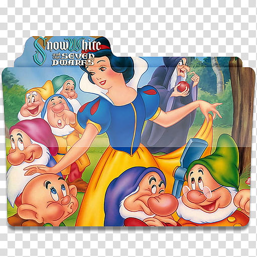 Disney Movies Icon Folder Pack, Snow White and the Seven Dwarfs transparent background PNG clipart