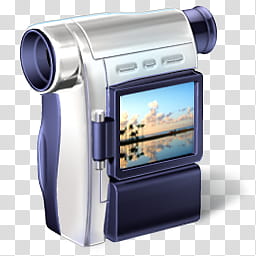 Windows Live For XP, gray and black camcorder illustration transparent background PNG clipart