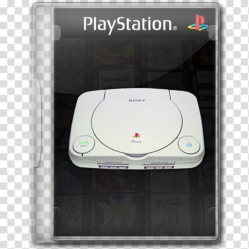Console Series, white Sony PlayStation One console case transparent background PNG clipart