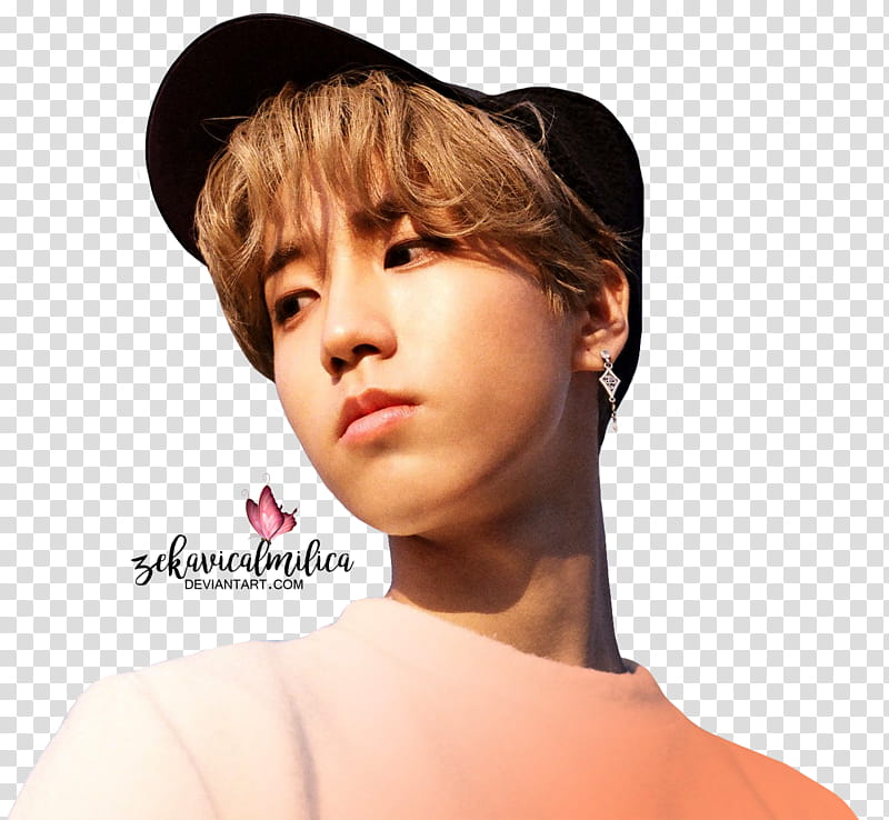 Stray Kids I am YOU, man wearing black baseball cap transparent background PNG clipart