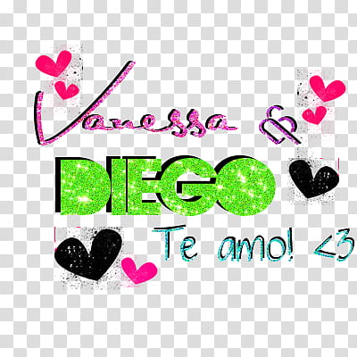 Texto Para Vanessa y Diego transparent background PNG clipart