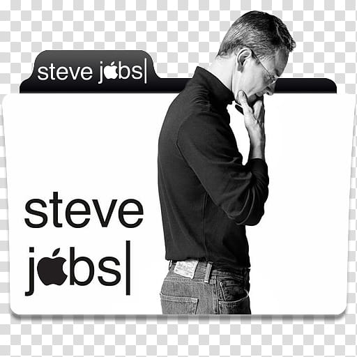 Movie Folder Icon   , Steve Jobs transparent background PNG clipart