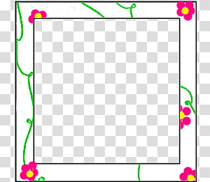 pink and green photo frame illustration transparent background PNG clipart thumbnail