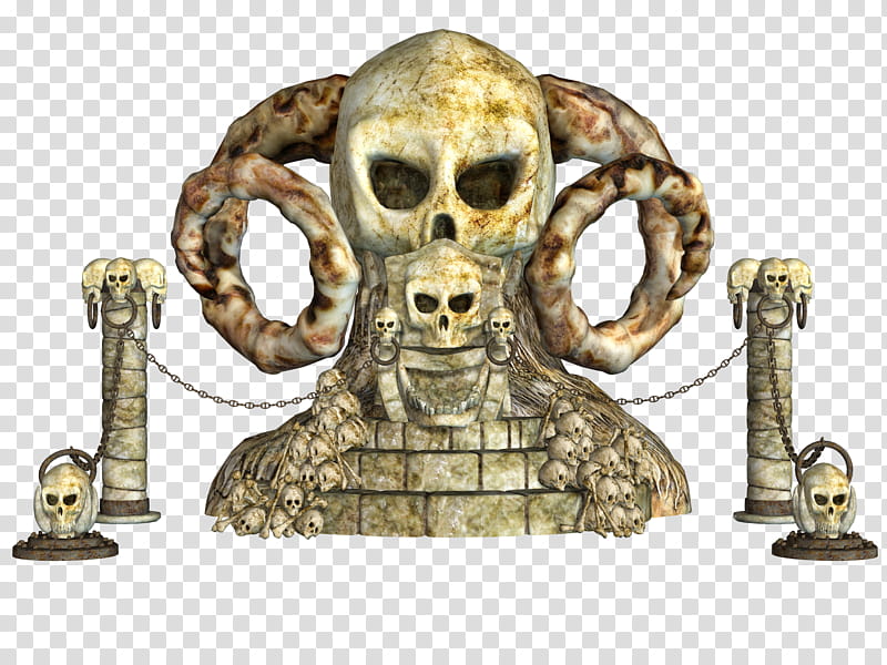 Spooky Skulls  transparent background PNG clipart
