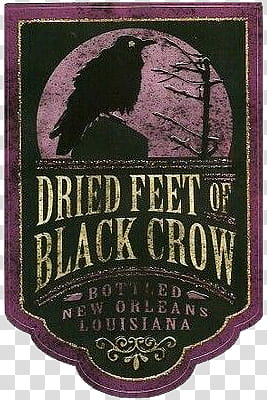 Poison Treats s, Dried Feet of Black Crow poster transparent background PNG clipart