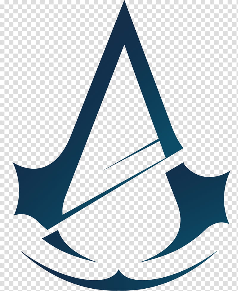 Assassin Creed Logo Resource , black and blue Assassin's Creed icon transparent background PNG clipart