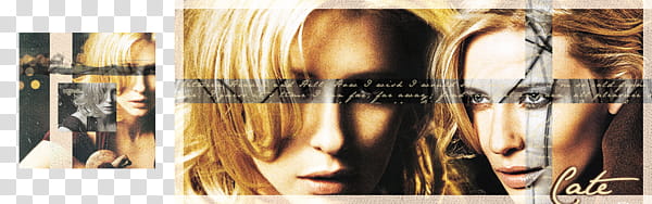 Cate Blanchett Banner and Icon transparent background PNG clipart