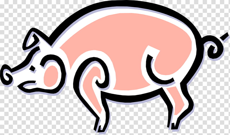 Pig, Pig Roast, Bacon, Animal Silhouettes, Area, Logo, Line, Smile transparent background PNG clipart
