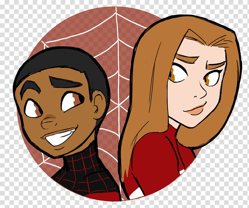 Spiderman and Spiderwoman transparent background PNG clipart