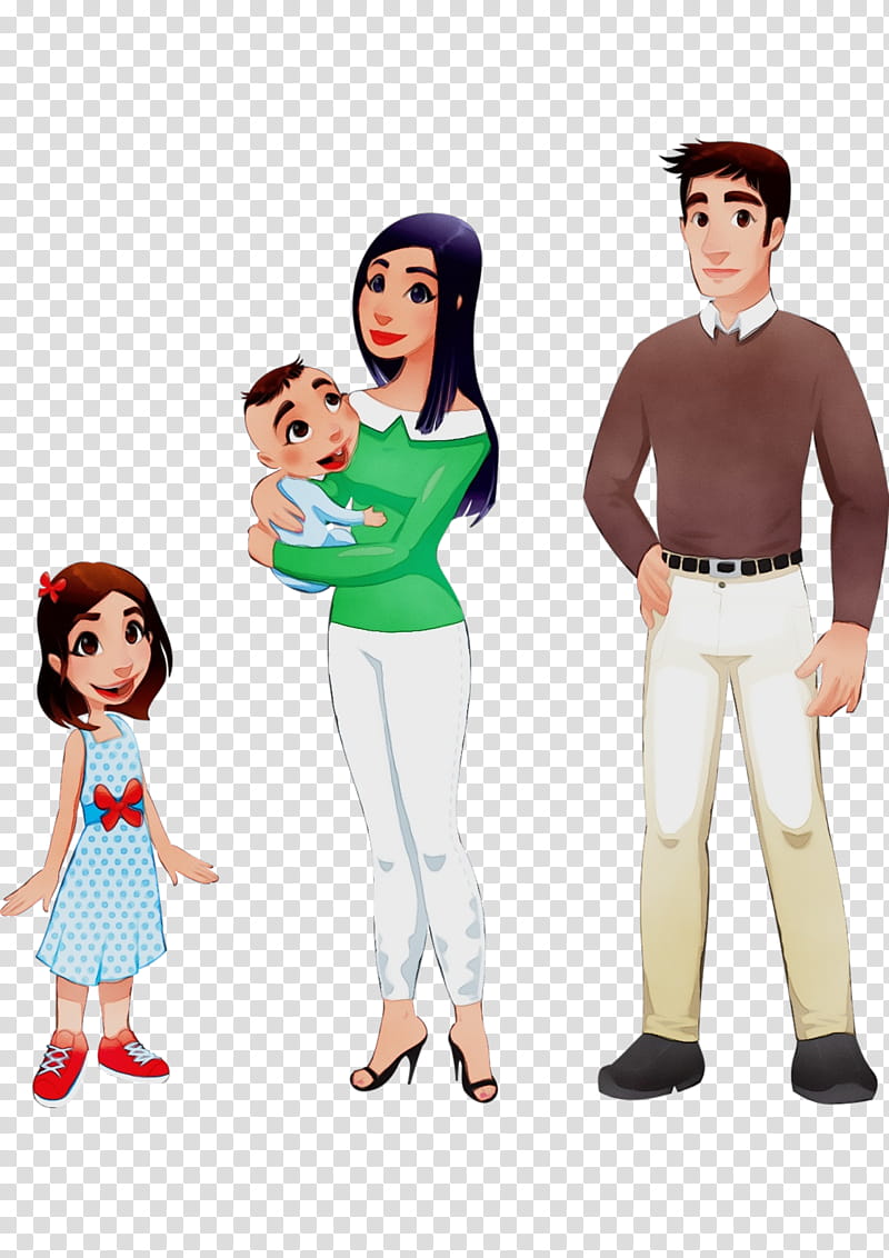 cartoon people standing fun animation, Watercolor, Paint, Wet Ink, Cartoon, Style, Costume, Fictional Character transparent background PNG clipart