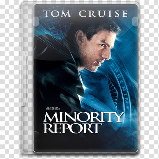 Movie Icon Mega , Minority Report, Minority Report DVD case transparent background PNG clipart