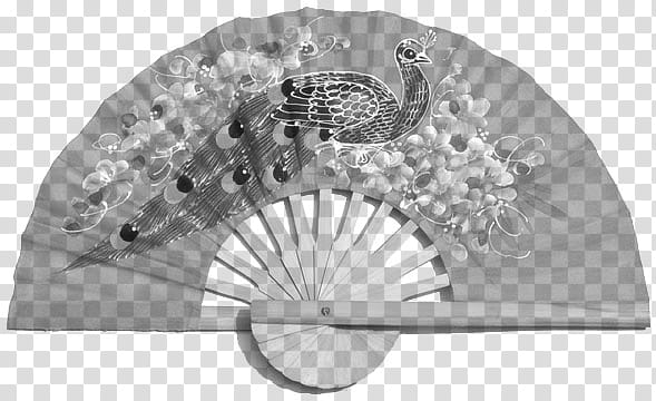 Paper Fans Stamps, gray hand fan transparent background PNG clipart