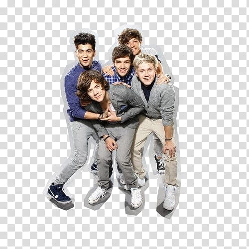 One Direction, One Direction band taking a groupie transparent background PNG clipart