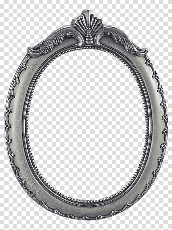 Antique Oval Frames s, oval grey frame transparent background PNG clipart