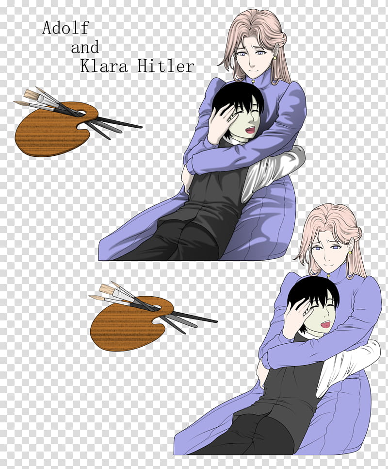 Adolf and Klara Hitler transparent background PNG clipart