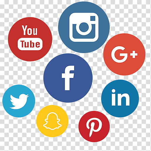 round social media logos png