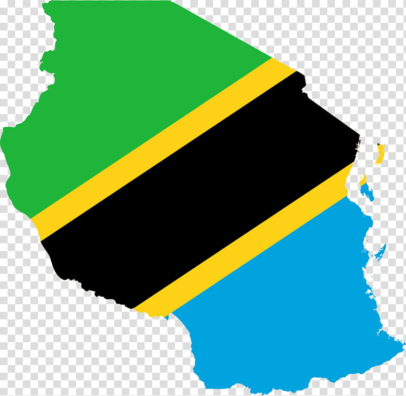 Flag, Tanzania, Flag Of Tanzania, National Flag, Map, World Map, Yellow, Line transparent background PNG clipart